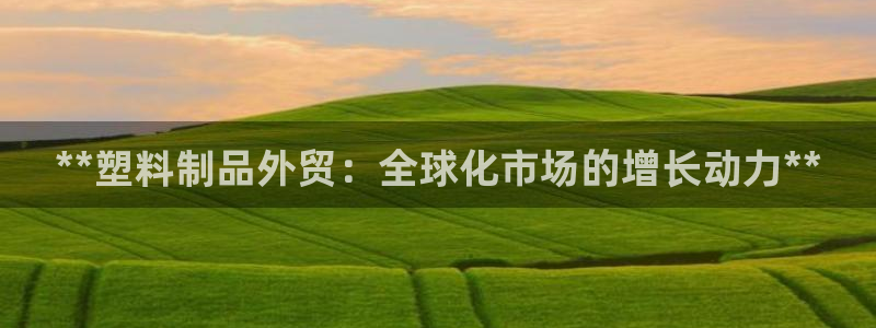 太阳集团娱：**塑料制品外贸：全球化市场的增长动力**