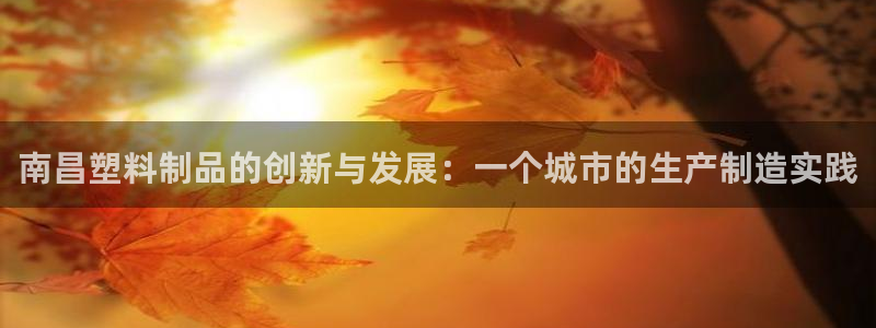 太阳集团城网址娱网：南昌塑料制品的创新与发展：一个城市的生产