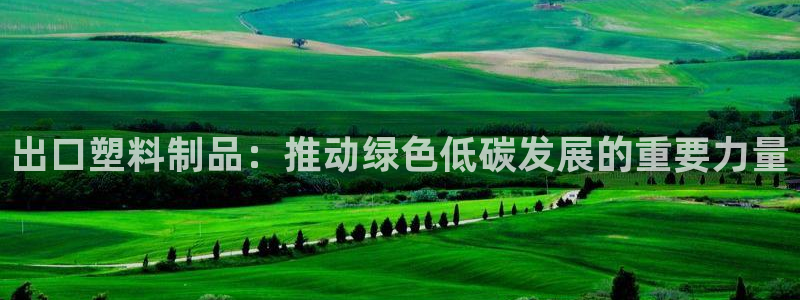 太阳老板是谁：出口塑料制品：推动绿色低碳发展的重要力量