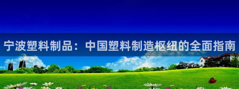 太阳诚集团APP：宁波塑料制品：中国塑料制造枢纽的全面指南